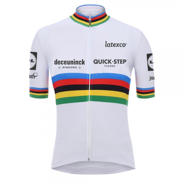 White Champion Quick Step Pro Team 2021 Maglia Ciclismo Manica Corta 1dNLwa