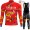 2022 Winter Bahrain Victorious Pro Team Abbigliamento Ciclismo Maglia Ciclismo Manica Lunga e Salopette Lunga QdTjJ