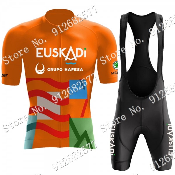 2022 euskadi euskaltel Team abbigliamento Bici Completo Maglia Ciclismo Corta e Salopette QfrE1