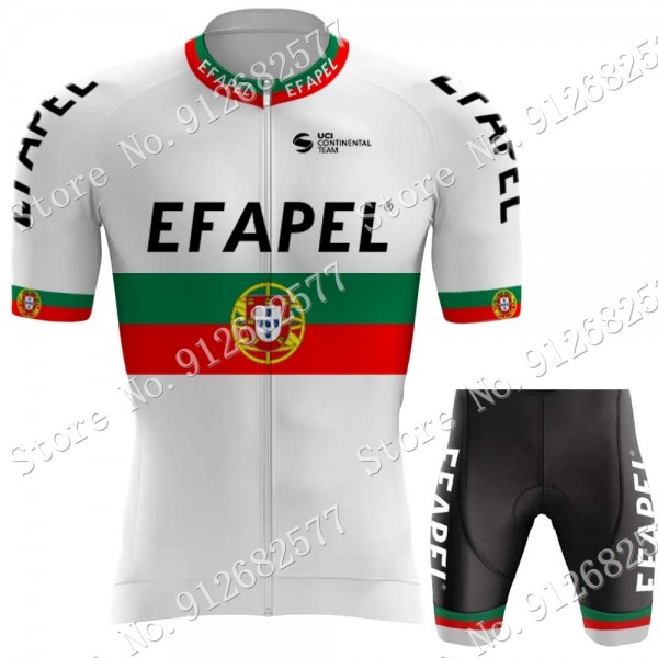 2022 Team Efapel Portugal abbigliamento Bici Completo Maglia Ciclismo Corta e pantaloni kP54W