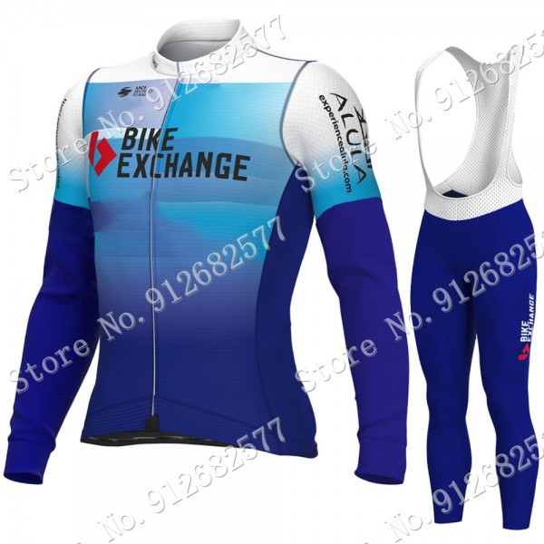 2022 bike exchange Pro Team Abbigliamento Ciclismo Maglia Ciclismo Manica Lunga e Salopette Lunga HYiQP