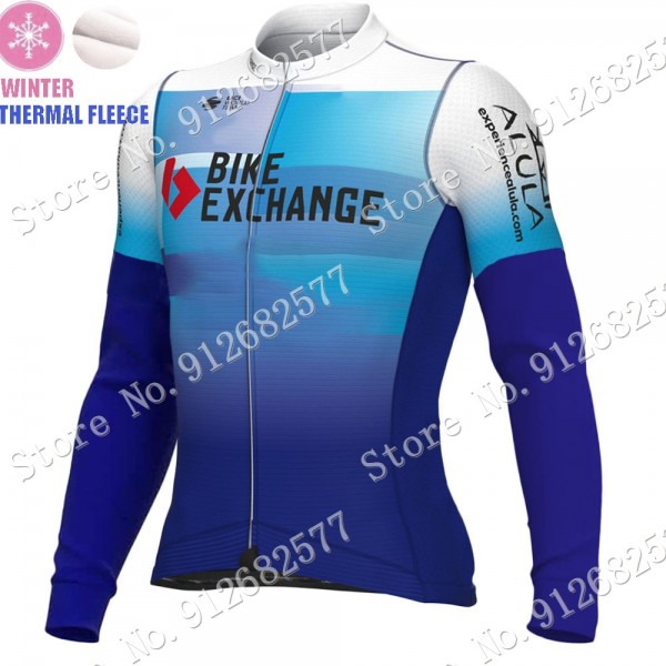 2022 Winter bike exchange Pro Team Maglie Ciclismo Manica Lunga y2BgZ