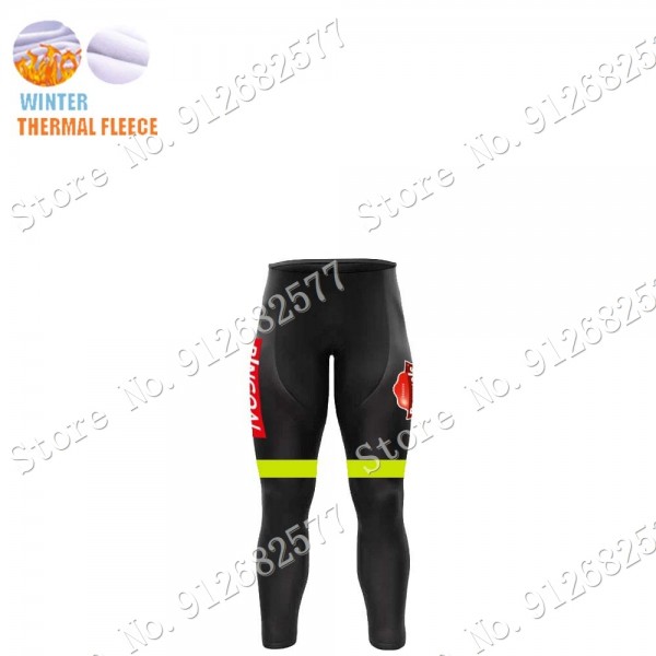 2022 Winter bingoal WALLONIE BRUXELLES Pro Team Salopette Lunga Ciclismo UNW6P