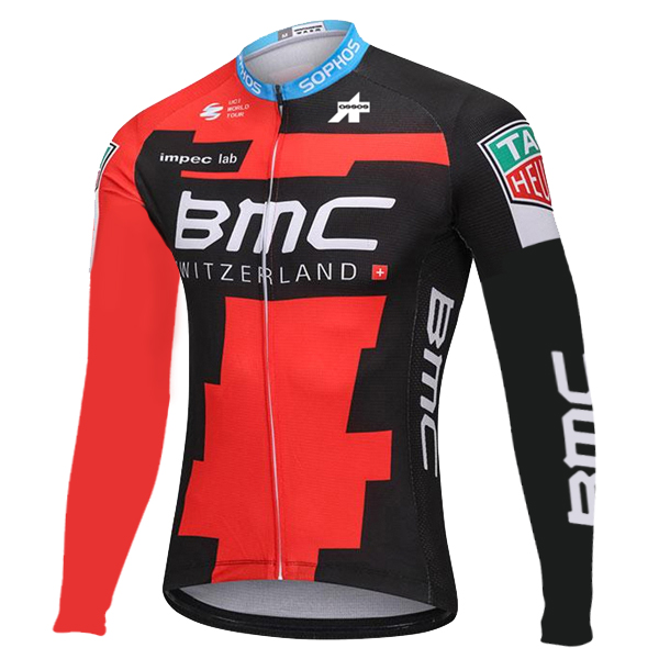 2018 BMC Pro Maglia Ciclismo Manica Lunga 22266WI