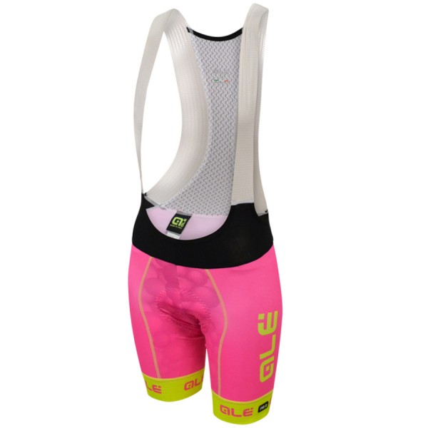2016 Donne Ale Graphics PRR New Bubbles Pink Salopette Ciclismo 21913-RK