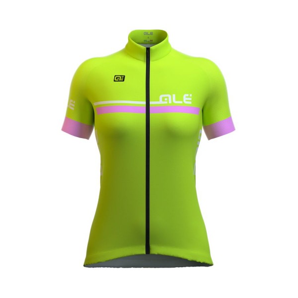 2016 ALE Donne Ale Plus Perla Maglia Ciclismo Manica Corta Fluo giallo 42075-AD