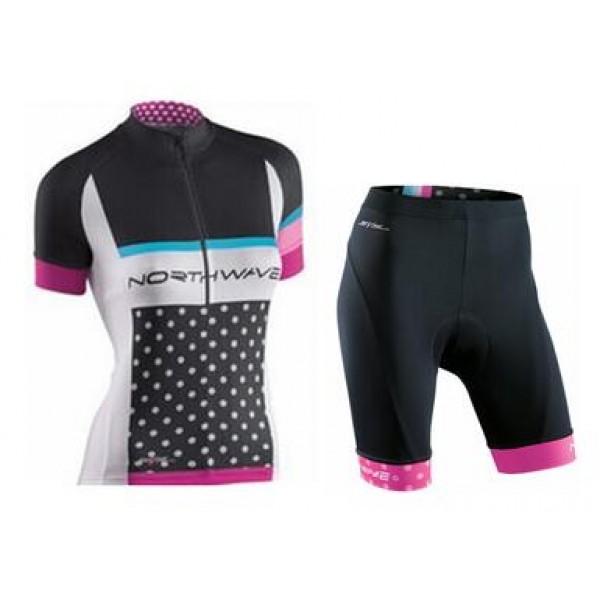Northwave Donne nero Squadre Pro abbigliamento Bici Completo Maglia Ciclismo Corta e Pantaloncini 91123-OO