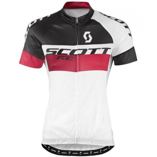 2016 Scott RC bianco nero Rosso Donne Maglia Ciclismo Manica Corta 39292-UI