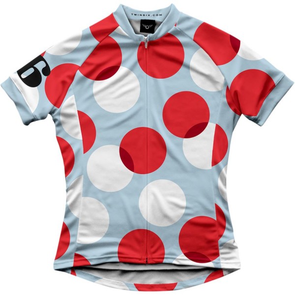 2016 Twin Six Polka Donne Maglia Ciclismo Manica Corta 76893-WU