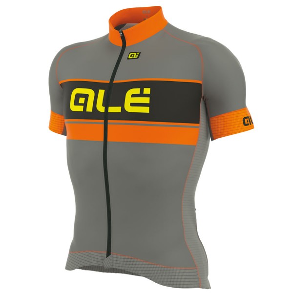 2017 Ale Graphics PRR Bermuda Maglia Ciclismo Manica Corta Gris arancia 24420-TA