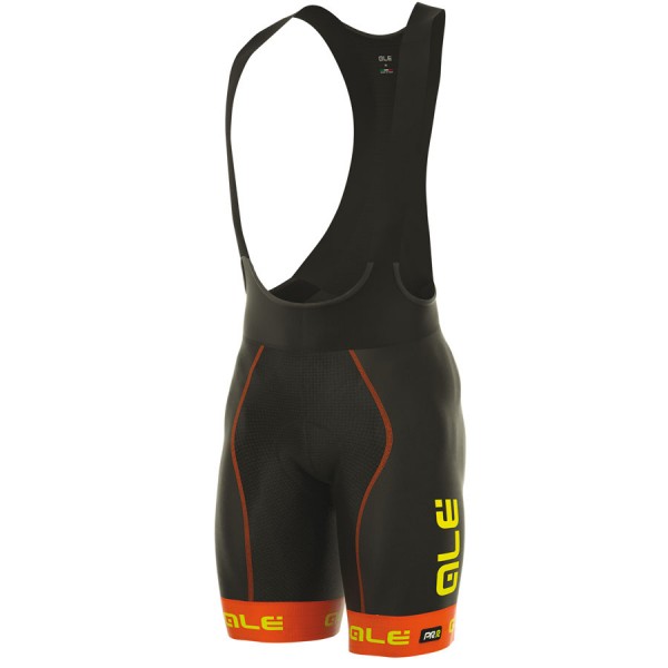 2017 Ale Graphics PRR Bermuda Salopette Ciclismo nero arancia 37200-OT