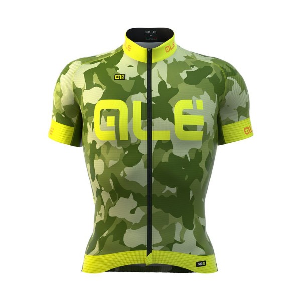 2016 ALE Graphics PRR Camo Maglia Ciclismo Manica Corta Fluo giallo 66772-ZF