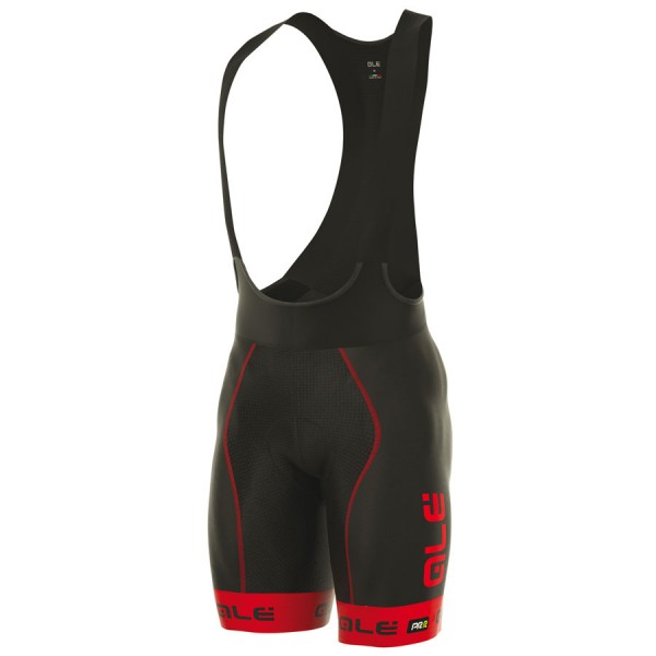 2017 Ale Graphics PRR Bermuda Salopette Ciclismo nero Rosso 69727-OV