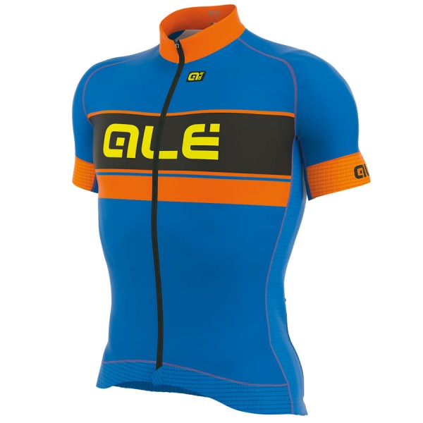 2017 Ale Graphics PRR Bermuda Maglia Ciclismo Manica Corta blu arancia Fluo 85147-EK