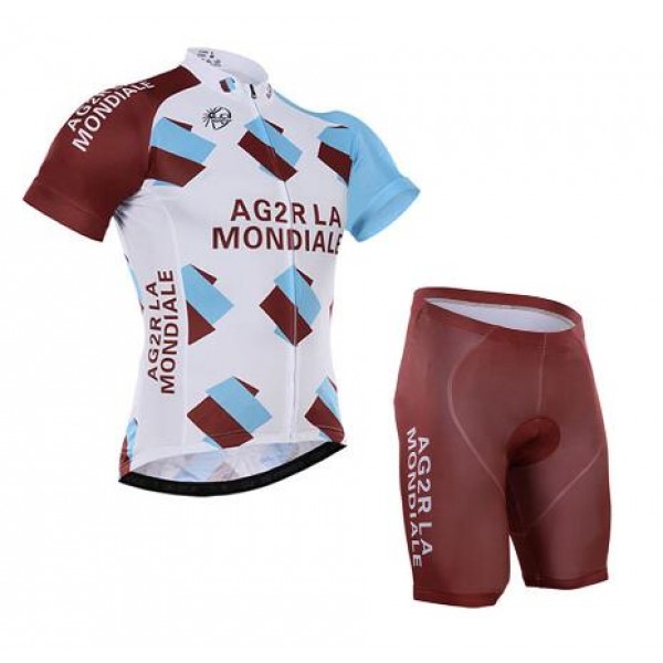 2016 Ag2r La Mondiale Nuovo abbigliamento Bici Completo Maglia Ciclismo Corta e Pantaloncini 17060-XR