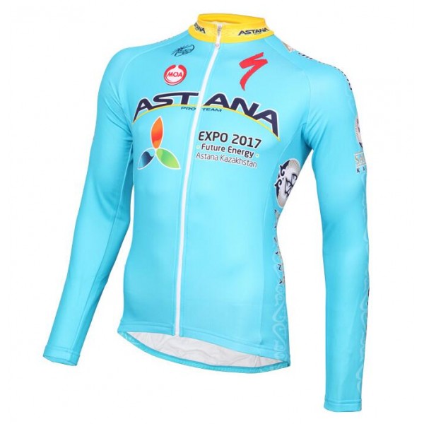 2016 ASTANA PRO TEAM Maglie Ciclismo Manica Lunga 97915-DV