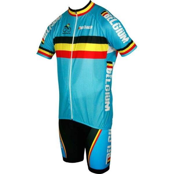 2016 Belgique Team Nationale abbigliamento Bici Completo Maglia Ciclismo Corta e Pantaloncini 76288-WB