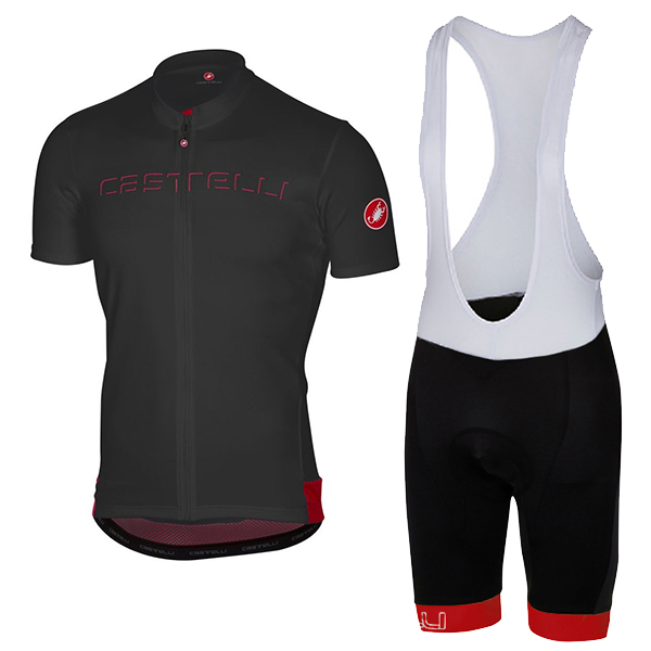 CASTELLI Prologo 5 nero abbigliamento Ciclismo Completo Maglia Ciclismo Corta e Salopette 83394-LU
