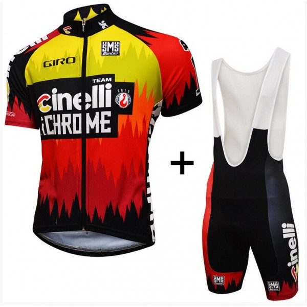 2016 Cinelli Chrome Nuovo abbigliamento Ciclismo Completo Maglia Ciclismo Corta e Salopette 60430-BU