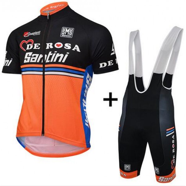 2016 TEAM DE-ROSA SANTINI Nuovo abbigliamento Ciclismo Completo Maglia Ciclismo Corta e Salopette 96443-SE
