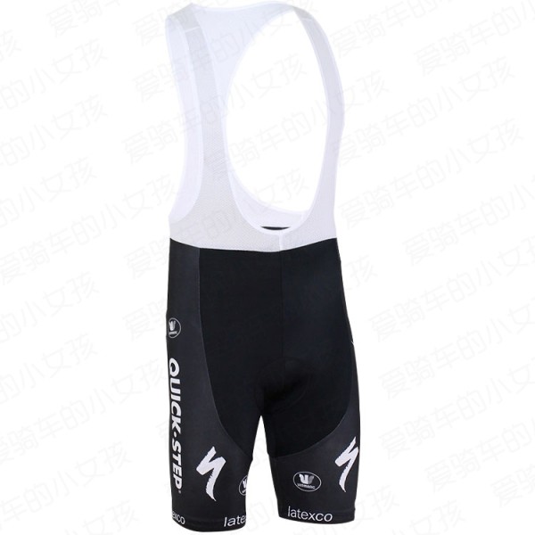 2016 QUICK STEP Pro Salopette Ciclismo nero 44399-ZX