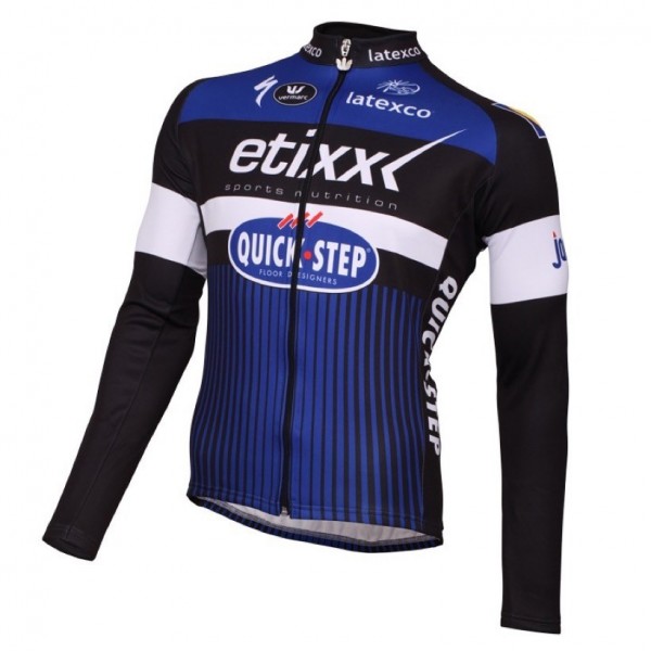 2016 Etixx -Quick Step blu Maglie Ciclismo Manica Lunga 91174-UU