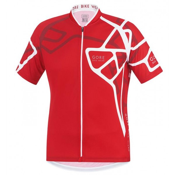 2016 GORE Element Adrenalin II Rosso bianco Maglia Ciclismo Manica Corta 29304-HK
