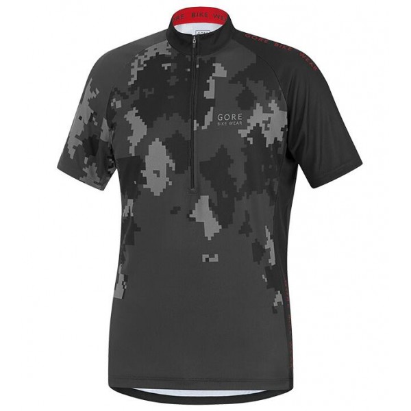 2016 GORE Element Digit Camo anthracite gris Maglia Ciclismo Manica Corta 58925-YC