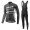 2017 Giant Squadre Pro Abbigliamento Ciclismo Maglia Ciclismo Manica Lunga e Salopette Lunga nero 75421-CR