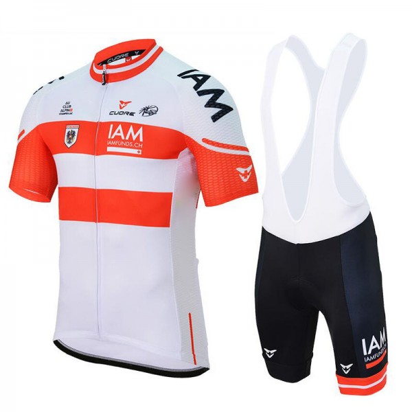 IAM 2017 Austrian Champion Nuovo abbigliamento Ciclismo Completo Maglia Ciclismo Corta e Salopette 51085-ON
