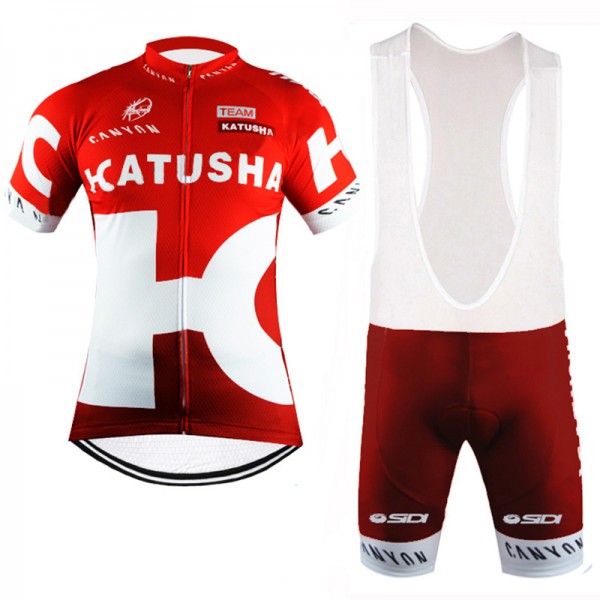 2016 Katusha Nuovo abbigliamento Ciclismo Completo Maglia Ciclismo Corta e Salopette 90322-CZ