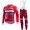 Katusha 2017 Squadre Pro Abbigliamento Ciclismo Maglia Ciclismo Manica Lunga e Salopette Lunga 77476-EC