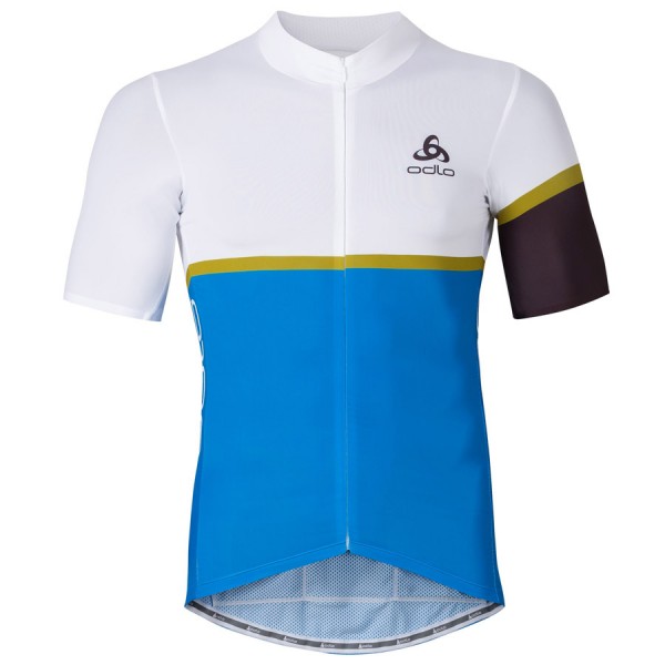 2016 Odlo Kamikaze bianco blu Maglia Ciclismo Manica Corta 91195-IO
