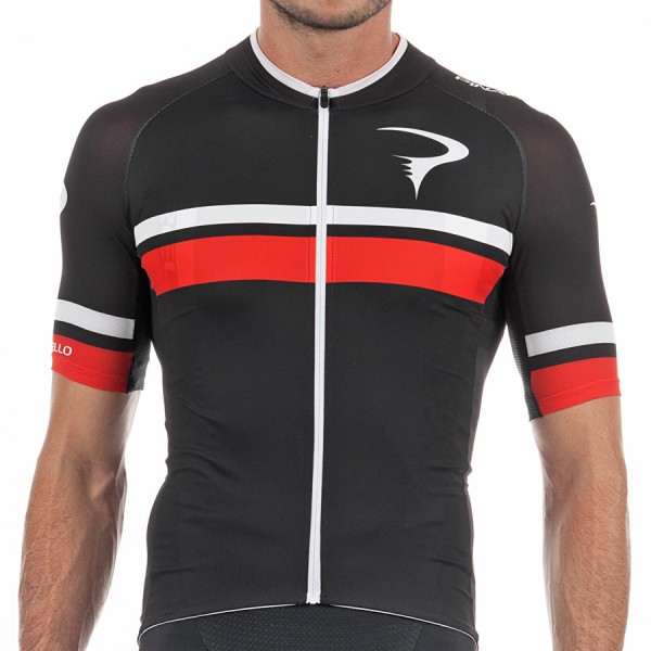 2017 Pinarello Corsa Maglia Ciclismo Manica Corta - nero Rosso 30888-WS