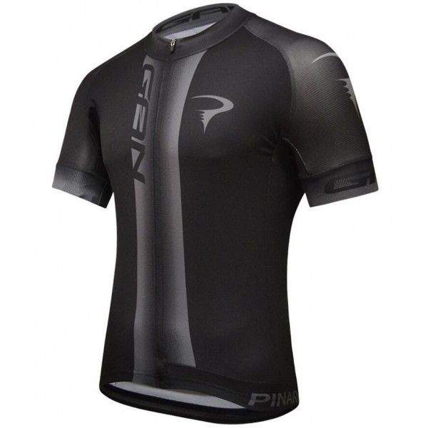 2016 Pinarello Gan Maglia Ciclismo Manica Corta nero gris 80891-ZG