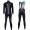 2016 Santini VEGA nero -bianco Thermo Squadre Pro Abbigliamento Ciclismo Maglia Ciclismo Manica Lunga e Salopette Lunga 77074-JN
