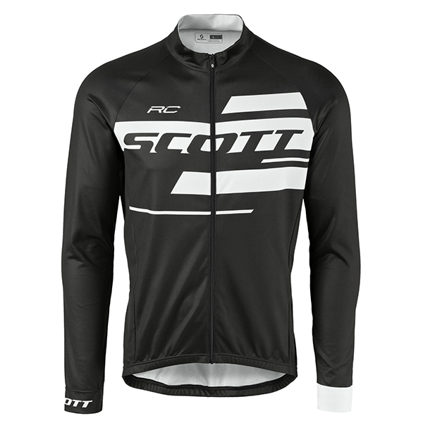 2017 Scott Rc nero-bianco Maglie Ciclismo Manica Lunga 61022-FJ
