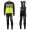 2016 Scott RC nero -bianco -verde Fluo Thermo Squadre Pro Abbigliamento Ciclismo Maglia Ciclismo Manica Lunga e Salopette Lunga 89572-RS
