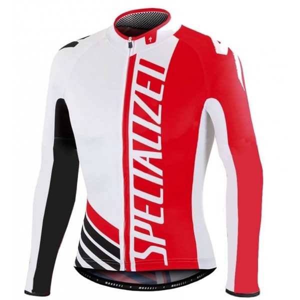 2016 Specialized Pro Team SZK bianco -Rosso Maglie Ciclismo Manica Lunga 90197-NL