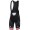 Trek Segafredo Pro 2017 Rosso Salopette Ciclismo nero 19210-WP