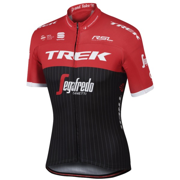 Trek Segafredo Pro 2017 Rosso Maglia Ciclismo Manica Corta 29927-UJ