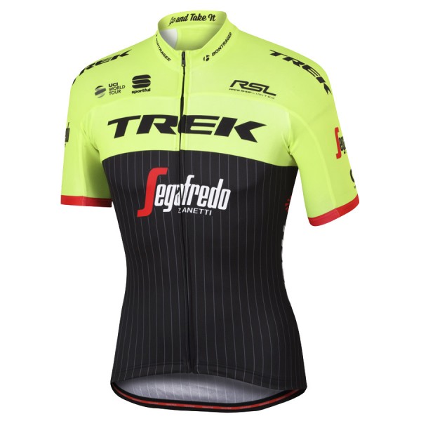 Trek Segafredo Pro 2017 giallo Maglia Ciclismo Manica Corta 51328-DK