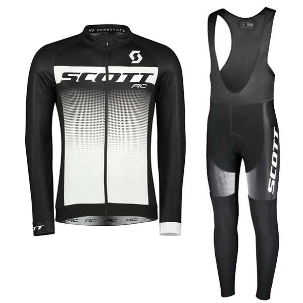 2018 SCOTT RC Pro Abbigliamento Ciclismo Maglia Ciclismo Manica Lunga e Salopette Lunga 11608GF