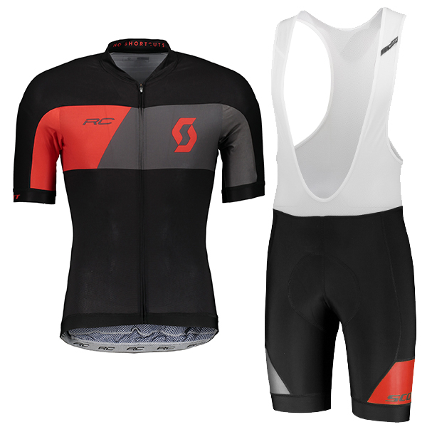 2018 SCOTT RC Pro abbigliamento Ciclismo Completo Maglia Ciclismo Corta e Salopette 95670DB