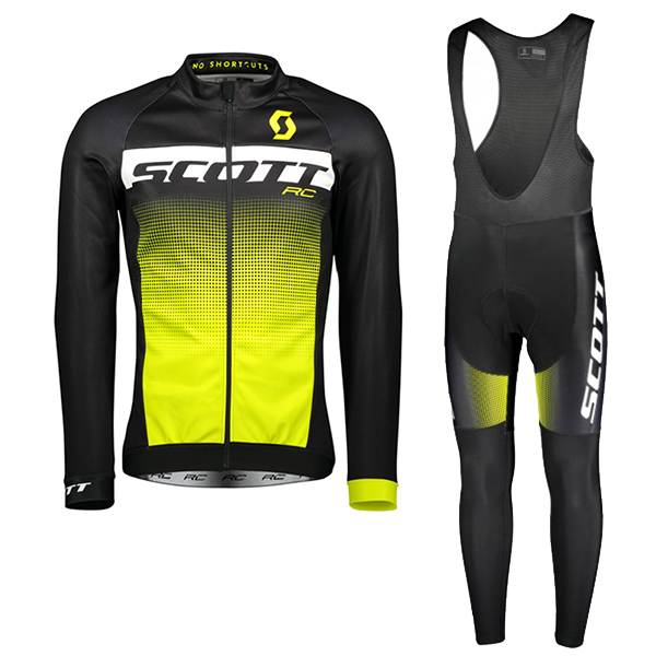 2018 SCOTT RC Pro Abbigliamento Ciclismo Maglia Ciclismo Manica Lunga e Salopette Lunga 96237CS