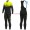 Completo Ciclismo 2019 ALE Slide nero-giallo thermique Maglia Ciclismo Manica Lunga e Salopette Lunga