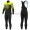 Completo Ciclismo 2019 ALE Summit nero-giallo thermique Maglia Ciclismo Manica Lunga e Salopette Lunga
