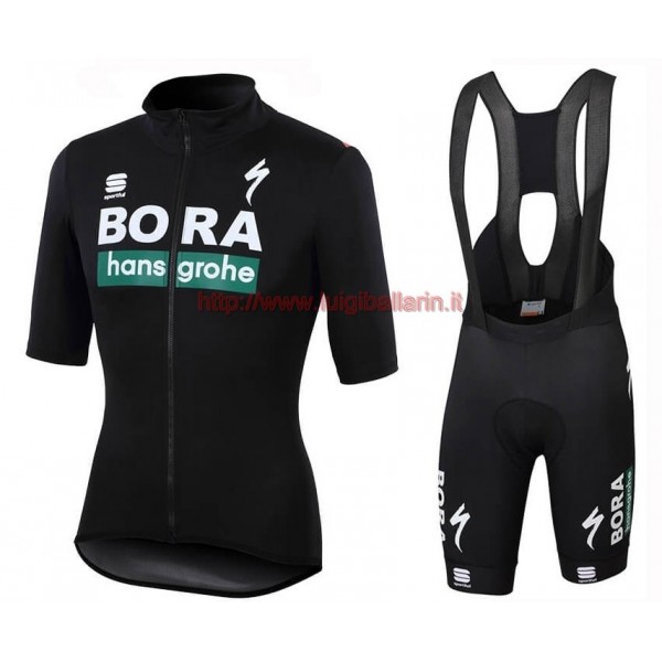Completo Ciclismo 2019 Bora train nero abbigliamento Bici Completo Maglia Ciclismo Corta e Salopette