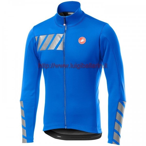 Completo Ciclismo 2019 Casteli Raddoppia 2 Blu Maglia Ciclismo Manica Lunga