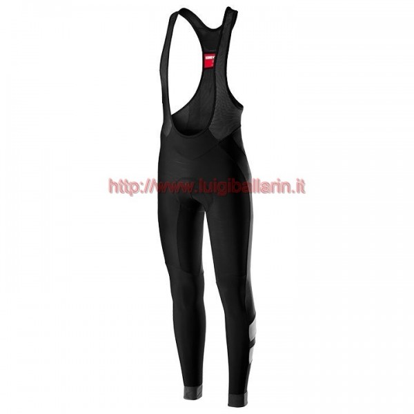 Completo Ciclismo 2019 Casteli Raddoppia 2 nero-rosso Salopette Lunga Ciclismo